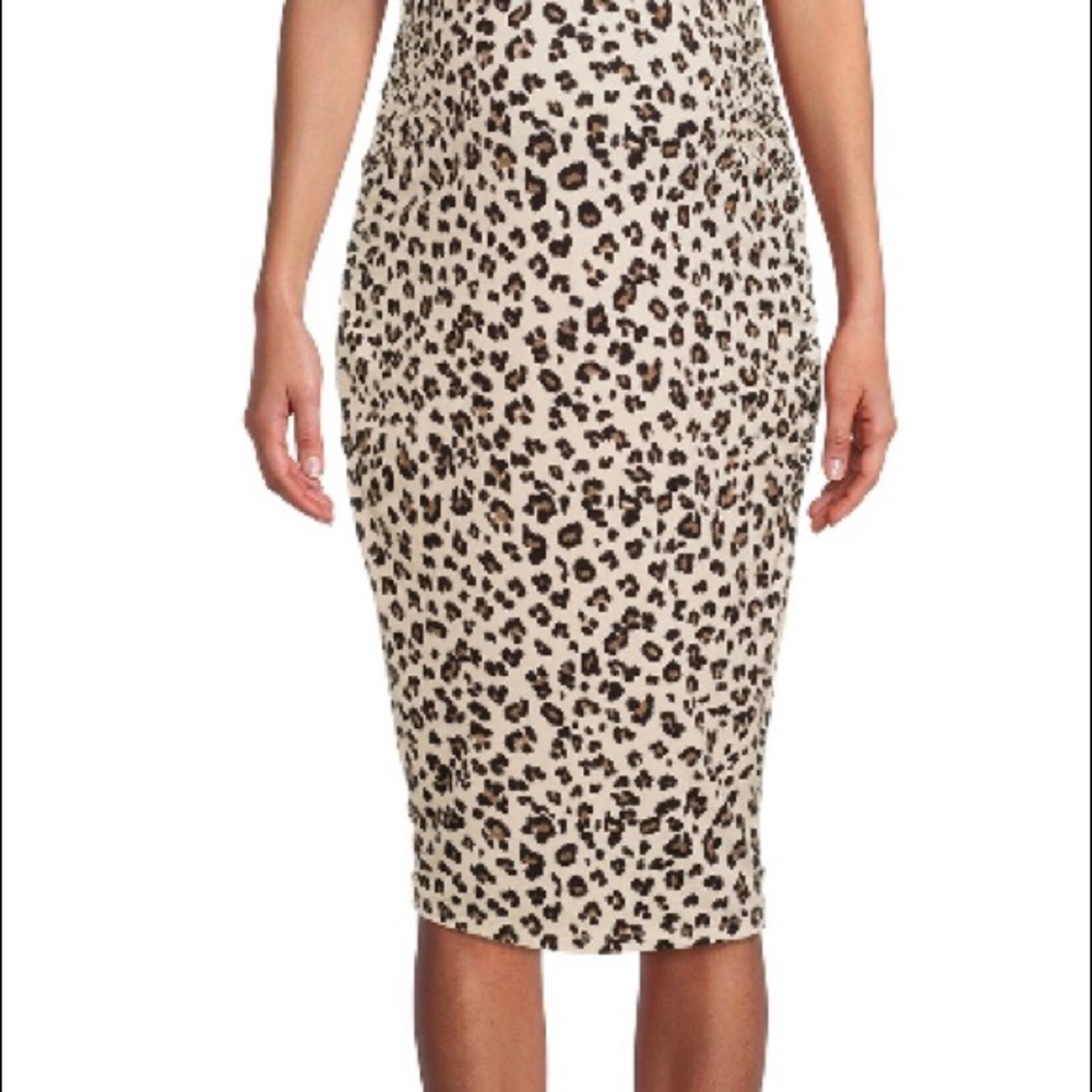 3/$25Maternity animal print tee shirt dress - Picture 4 of 7